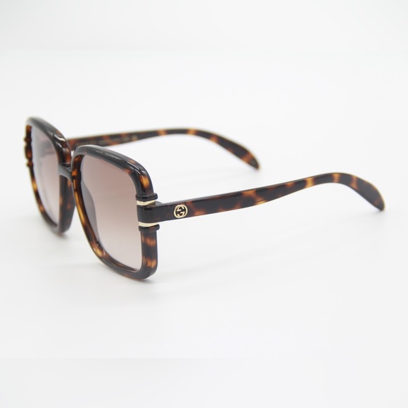 NEW GG1066S 002 WOMEN’S SUNGLASSES GUCCI GG 1066S 002 GUCCI SQUARE SHAPE HAVANA - Picture 7 of 15
